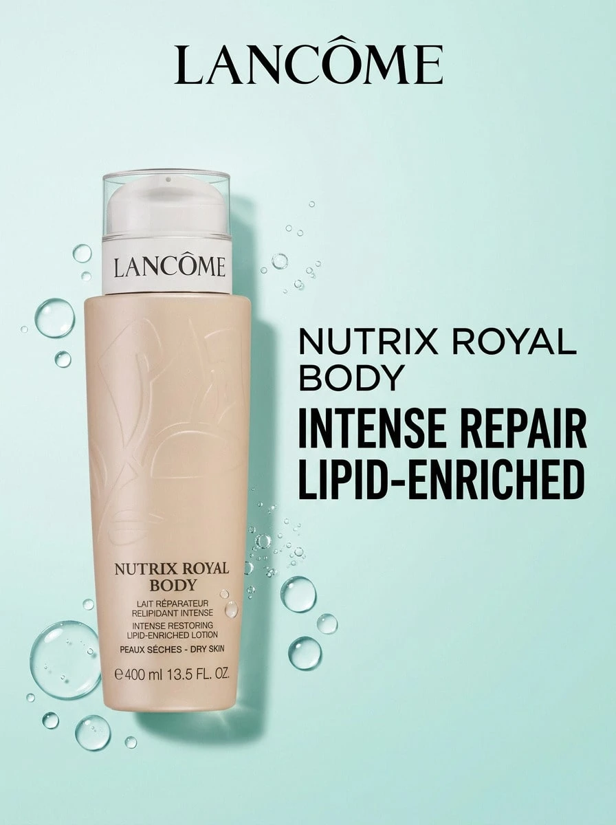 Lancôme Nutrix Royal Body Lotion 400 Ml – Body Lotion, Intense Restoring, For Very Dry Skin, Subtle Floral, Lipids, Suitable For Post-Shower Routine - White - View 1