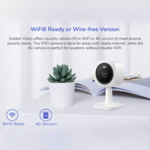 Microwear E5 Camera, WiFi, Bluetooth, Two-Way Audio, Night Vision, Motion Detection, 4MP, Smart Home Camera, Indoor/Outdoor. - White - View 7