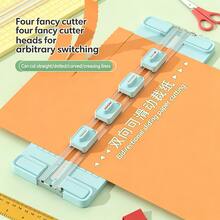 4-In-1paper Cutter Handheld DIY Paper Trimmer For Kids, Easy To Cut Photos, Documents, School, Back To School, Home And Office,Crafts - Standard - View 4