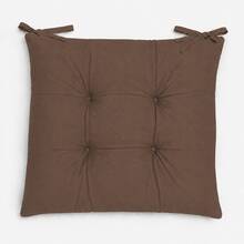 Set Of 6 Puffy Soft Square Chair Cushions – 40x40 Cm İN DER TURKEI - Brown - View 5