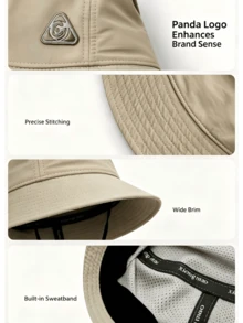 CAMEL CROWN Lightweight Waterproof Bucket Hat, Breathable Mesh UV Protection Outdoor Sun Hat, Suitable For Hiking And Fishing - Sand Brown - View 4