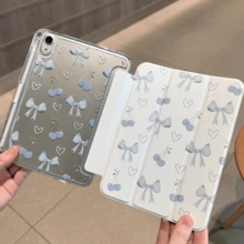 Protective Case Compatible With Ipad 11th Gen, A16 Model, With Pen Slot, High Transparency Acrylic Back, Smart Sleep/Wake, Full Coverage Shockproof, Fashion PU Leather, Compatible With IPad 10th Gen, Matepad SE 11-Inch, Pad 2 11"/Pad SE 11-Inch 2023 - Multicolor - View 3