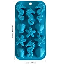 1pc 12-Cavity Ice Cream Stick Silicone Mold - Reusable And Easy Release, Suitable For Ice Cubes, Chocolate, Candy, Baking, Handmade Soap, Resin Casting | Kitchen DIY Baking Tool - Multicolor - View 10