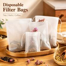 Reusable Non-Woven Fabric Tea Bags, 100, 200 Or 300 Pieces Optional, Designed For Steeping Loose Leaf Tea, Herbs And Spices. These Durable Infusion Bags Are Perfect For Tea Lovers And Traditional Herbal Infusions. - Multicolor - View 4