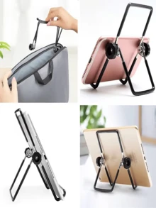 360° Adjustable Ergonomic Laptop And Tablet Stand - Multi-Functional Foldable Non-Slip Heat Dissipation Stand, Portable Desktop Office Support Stand With Strong Load-Bearing Capacity, Convenient To Carry, Suitable For Tablets/Laptops/Phones, Multiple Colors Available, Perfect Gift For Family And Friends For Home, Office And More - View 10