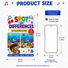 Fun Spot The Difference Focus Training, Find The Pattern Spot The Difference Game Book, Children's Focus Training Fun Spot The Difference Book - Mixed - View 4