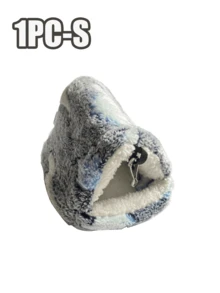 1pc Warm Plush Bird Hammock Tent, Soft Fleece Parrot Hammock Nest, Comfortable Triangle Cuddling Nest, Cage Accessory Hiding Perch Nest, Suitable For Parrots, Lovebirds, Small Parrots, Hamsters, Sugar Gliders And Other Small Animals Winter Sleep Pet Supplies - A - View 13