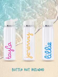 1pc Personalized DIY Custom 20/30/40/50cm Waterproof Mini Car Sticker, Suitable For Car Exterior Decoration, Wedding Venue Decoration, Local Slogan - Transfer Sticker - View 3