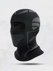 1pc Unisex Autumn/Winter Windproof Solid Color Balaclava Hat, Warm Head Cover Suitable For Daily Outdoor Cycling Wear - Multicolor - View 14
