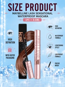 Maybelline 美寶林 Sky High 豐盈睫毛膏 #焦糖棕 8.6ml，持久防水防暈染，雙刷頭設計，3步簡易塗抹，適合日常通勤 - 美寶蓮沖天翹睫毛膏(焦糖棕色) - 查看 5