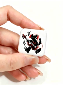 Funny Square Pin Badge, Button Brooch, Clothes Accessories, Bag Accessories, Office Decor And Accessories, Interesting Gifts For Friends - Square - View 2