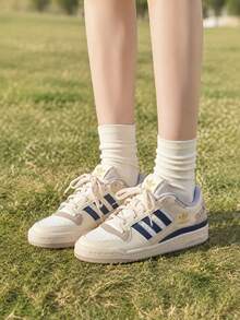 Adidas Men's & Women's FORUM LOW CL Retro Minimalist Casual Sneakers LA3798 - Beige - View 3