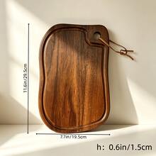 Rosewood Cutting Board, High-Quality Wooden Cutting Board, Cutting Board With Hanging Rope, Chopping Board, Hanging Cutting Board, Cutting Board With Groove For Drainage, Convenient For Daily Use, Suitable For Preparing Fruits, Vegetables, Fish And Meat, Perfect For Restaurant, Picnic, Backyard, Holiday Party And Other Occasions, Kitchen Accessories, Kitchen Supplies, Kitchen Tools, Holiday Gift, Cutting Board, Chopping Board, High-End Texture Suitable For Gifting - View 12