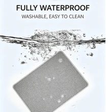 M-XXXL Double-Layer Waterproof Cat Litter Mat For Small, Medium And Large Litter Boxes, Washable Cat Litter Cleaning Mat, 1.2cm Thick Litter Box Mat - A - View 5