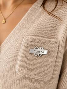 Customized Tooth Name Pin, Personalized Tooth Name Brooch Pin, Personalized Jewelry, Perfect For Everyday Wear Or Special Occasions - Multi-color 1 - View 2