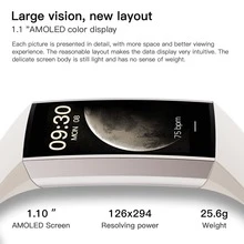 GAWSUG Smart Watch, 1.1" AMOLED Always-On Display With Body Temperature & Blood Pressure Monitor, For Fitness Workout & Daily Life, For Men Women, IP68 Waterproof Activity Tracker Compatible With Android IOS, Message Reminder Perfect Family Gift - Multicolor - View 7