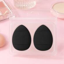 Mini Finger Cushion Makeup Sponge, Soft Teardrop-Shaped Powder Puff With Elastic Finger Strap, Precise Foundation And Concealer Applicator, Suitable For Face, Nose, Under Eyes And Lips, Creates Smooth And Even Makeup Effect, Portable Beauty Tool, Ideal For Daily Makeup And Travel - Multicolor - View 18