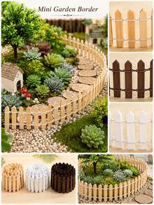 90cm Mini Wooden Fence, Suitable For Fairy Garden, Micro Landscape, Flower Pot, Small Landscape Fence Tool, Mini Garden Decoration, Ideal For Home Decor, Room Decor, Garden Decor, Perfect For Birthday And Graduation Gifts - Mini Wooden Fence - View 3