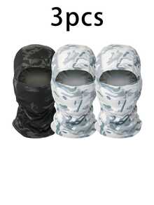 1pc Or 3pcs Unisex Ski Balaclava Mask Camouflage Full Face Cover, Windproof Sun Protection Breathable Mask, UV Protection Ski Scarf, Suitable For Men/Women/Workers Ski Masks - Multicolor - View 14