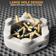 M-XXXL Double-Layer Waterproof Cat Litter Mat For Small, Medium And Large Litter Boxes, Washable Cat Litter Cleaning Mat, 1.2cm Thick Litter Box Mat - A - View 2