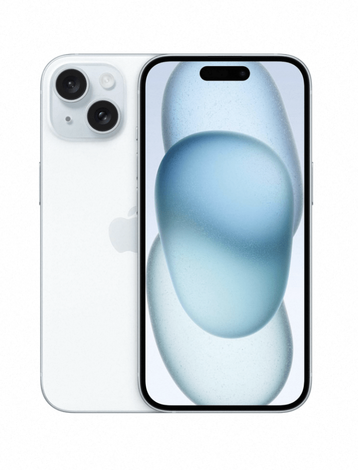 Apple iPhone 15 128GB generalüberholt Hellblau – Zustand A | Super Retina XDR OLED 6,1" | Akku +85% | Einwandfrei funktionstüchtig
