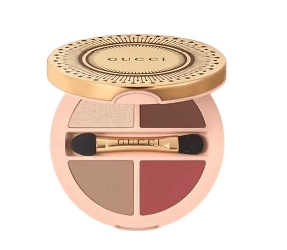 GUCCI Star-Studded Boundless 4-Color Eyeshadow Palette Velvet Matte + Star Diamond Glitter Mengurangi Bengkak Warna-warna Alami Ramah untuk Pemula Tidak Berjatuhan Tahan Lama 8 Jam #01 Star Brown Summer #02 Star Dream Rose #03 Star Wild Bouquet