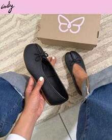Women Flats - Black - View 2