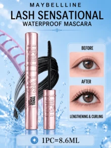 Maybelline Sky High Volumizing Mascara #Classic Black 8.6ml, Long-Lasting Waterproof Smudge-Proof, Dual-Brush Design, 3-Step Easy Application, Suitable For Daily Commute - Maybelline High Curl Mascara (Classic Black) - View 11