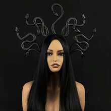 1pc Fashionable Personalized Realistic Snake Headband, Exquisite Role Play Prop, Snake Woman Headpiece - Multicolor - View 4
