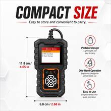 CY3001 高精度 OBDII 掃描儀 即時數據監控汽車引擎故障碼讀取診斷工具 - CY3001 - 查看 2