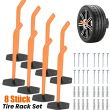 4/8 X Car Tire Wall Mount Tire Rim Hook Tree Shelf Bracket - Orange - View 9
