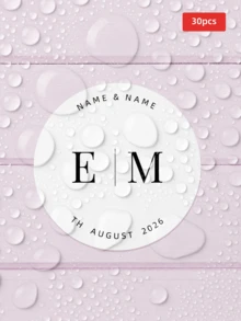 1/30/60/120/180pcs Customizable Round Text Stickers, PVC Waterproof & Oil-Proof, Suitable For Gift Bags, Gift Boxes, Invitations, Vase Decoration, Ideal Gift For Parents, Lovers, Friends, Colleagues, Perfect For Weddings, Birthdays, Parties, Bachelor Parties, Engagement Parties - Multicolor 1 - View 19