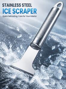 1/2pcs Manual Car Snow Scraper And Ice Scraper, Suitable For Car Windshield Snow Removal Tool, Handheld Snow Shovel, Suitable For Car, Truck, SUV Windshield Winter Use, Portable Windshield Cleaning Tool, Car Cleaning Supplies - Multicolor - View 1