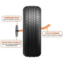 4/8 X Car Tire Wall Mount Tire Rim Hook Tree Shelf Bracket - Orange - View 2