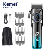 KEMEI KM-2279 Pro Hair Clipper For Salons, LCD Display, Adjustable Blade Mm Precision, Taper Fade Smooth Transition, Barber Choice, Powerful Quiet No Snag - View 1