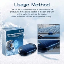 Car Winter Snow Equipment, 3.7V 30mAh, Automotive Snow Remover, Vehicle De‑Icing Defogging Anti‑Freeze Tool For Winter Car Care - Multicolor - View 4