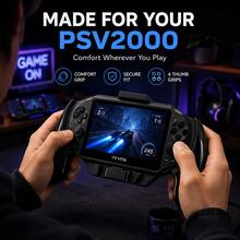 Data Frog Handheld Grip Case For PS Vita 2000 / PSV 2000, Controller-Style Comfort Handle With Kickstand (Optional Thumb Grips) - View 7