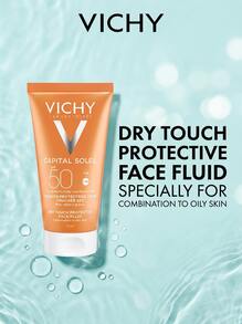 Vichy Capital Soleil Tinted Dry Touch Protective Face Fluid SPF50 50 Ml – Sunscreen, Broad Spectrum Protection, For Combination Skin, Tinted, Volcanic Water, Suitable For Daily Skincare Routine - Multicolor - View 1