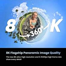 Insta360 X5 8K Mini Action Camera Professional-Grade Stabilization Waterproof Handheld Portable Record Travel Cycling Skiing Diving And More Cinematic Vlog Creation Tool Brand New, Activated Only - View 2