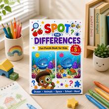 Fun Spot The Difference Focus Training, Find The Pattern Spot The Difference Game Book, Children's Focus Training Fun Spot The Difference Book - Mixed - View 6
