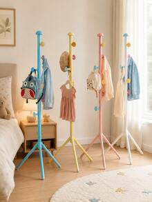 Compact Freestanding Coat Rack, Cute Style 65 Inch (Height) Coat Rack - Mushroom Shaped Design, Eye-Catching Appearance, Strong Load-Bearing Capacity, Easy Installation, Suitable For Dorms And Various Other Scenarios - Multicolor - View 2