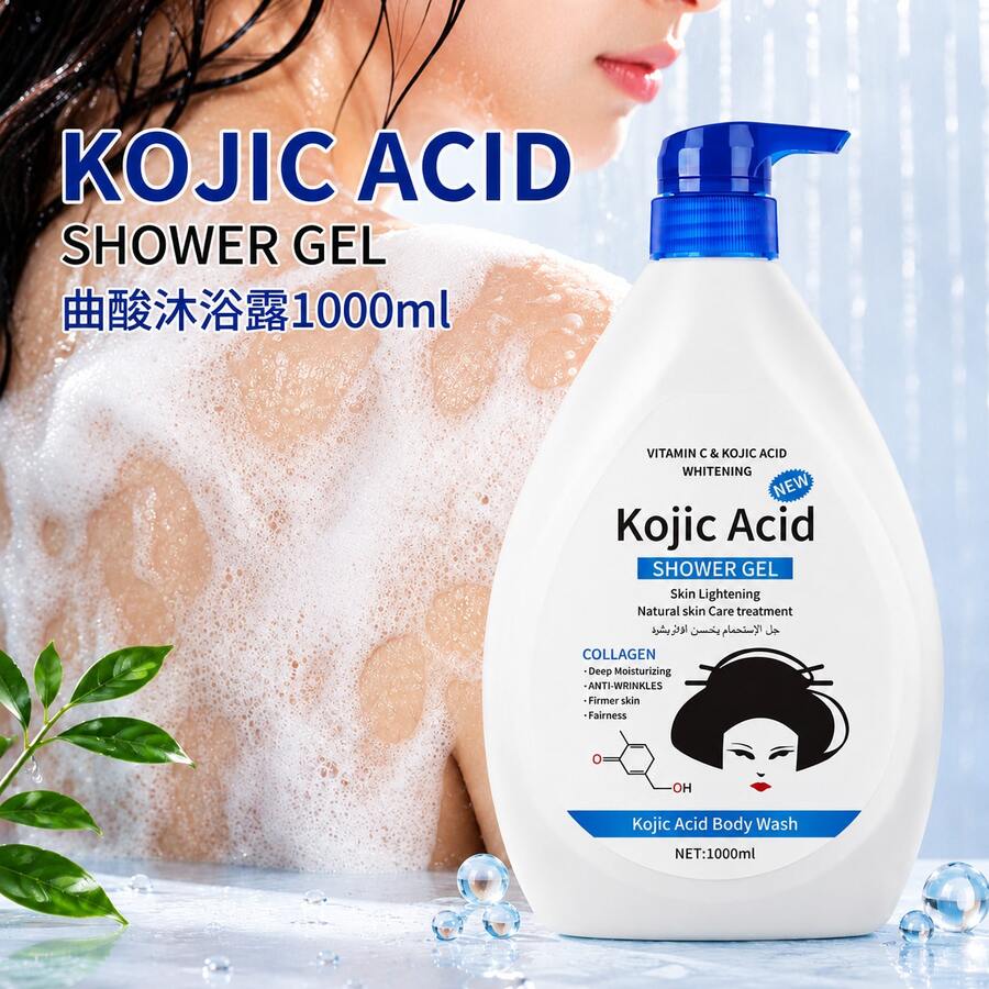 WWP Kojic Acid 1000ml Body Wash, With Collagen And Vitamin C, Whitening, Deep Moisturizing, Anti-Wrinkle, Suitable For All Skin Types