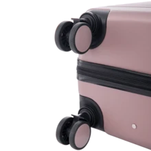 W WINGS Suitcase ABS+ COOT Travel Luggage (28"/24"/20") Durable | 360° Wheels | Combination Lock | Travel Cabin, Large And Medium Free On Board ROSE GOLD - Rose Gold - View 5