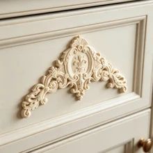 1pc Wooden Carved Decorative Applique, Corner Floral, Home Decor, Suitable For Cabinets, Doors, Furniture, Accent Walls, Entryways, Offices, Holiday Decor, DIY - Multicolor - View 9
