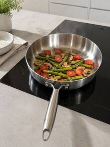 3-Layer Stainless Steel Frying Pan - Non-Coated Non-Stick, Scratch-Resistant And Even Heating, Suitable For All Stoves (Induction, Gas), Ergonomic Handle, Frying Pan, Pot, Cooking Pot, Kitchen, Christmas - View 2