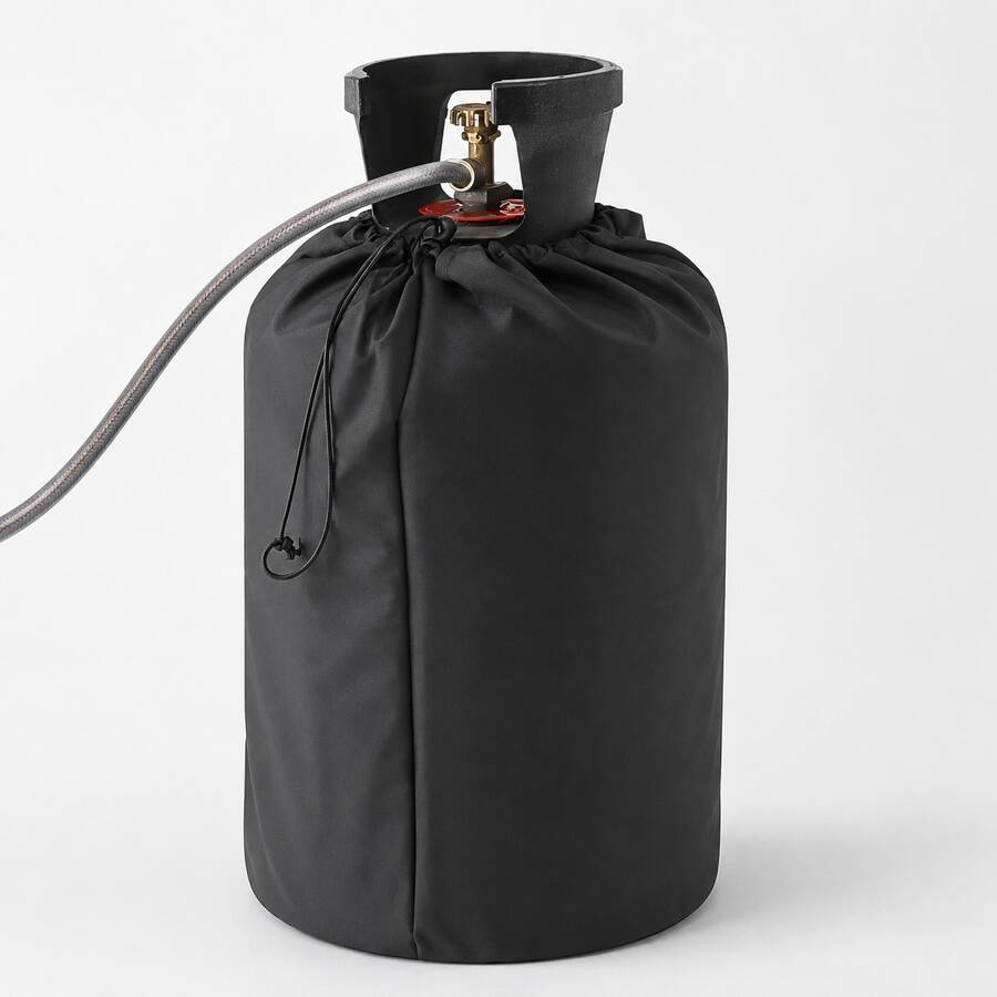 Propane Gas Tank Cover, Waterproof Coating, Heavy Duty Gas Tank Cover, Adjustable Drawstring, Foldable Dust-Proof UV-Resistant Wind-Proof Cover, Suitable For RV, Outdoor Camping, Travel, BBQ, Adult Grill Accessories - Multicolor - View 1