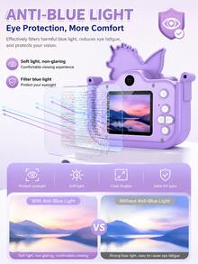 YAIUZGOO Kamera Digital Unicorn dengan Kamera Depan & Belakang Ganda, Foto HD 48MP, Video 1080P, Autofokus AF, Layar Besar, Kamera Kompak Portabel untuk Selfie, Perjalanan, Fotografi & Momen Sehari-hari - View 5