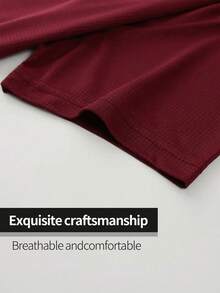 2pcs Men's Solid Color Crew Neck Short Sleeve T-Shirts, Casual Fashion Home Wear For Spring, Summer, Autumn, Suitable For Casual Wear, Daily Activities, Fitness - Multicolor - View 6