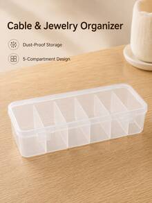 3 piezas Cajas de gestión de cables, Organizador de cables de plástico duradero, Caja de almacenamiento impermeable y elegante, Adecuado para organización de cables en el hogar, oficina, dormitorio - Multicolor - Ver 4