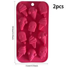 1pc 12-Cavity Ice Cream Stick Silicone Mold - Reusable And Easy Release, Suitable For Ice Cubes, Chocolate, Candy, Baking, Handmade Soap, Resin Casting | Kitchen DIY Baking Tool - Multicolor - View 9